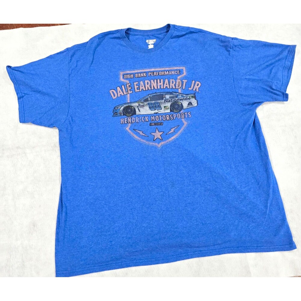 NASCAR Dale Earnhardt Jr 88 Nationwide Shirt Mens 3XL Blue Graphic Racing Tee